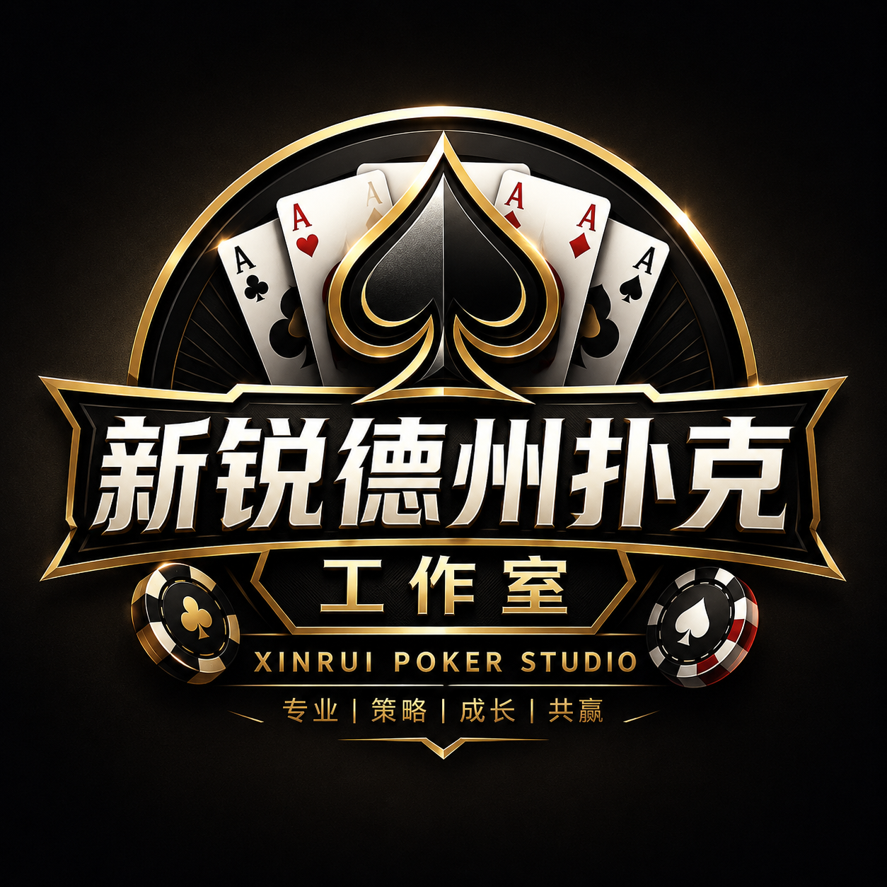 新锐德州扑克工作室 Logo