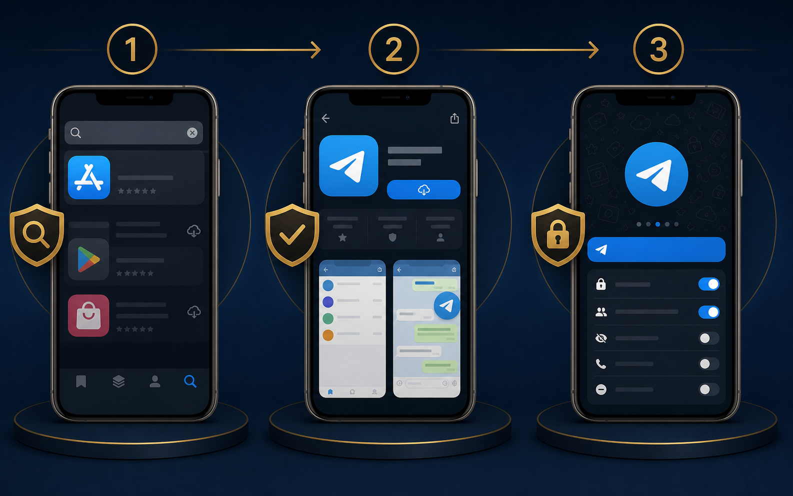 Telegram 官方下载示意图
