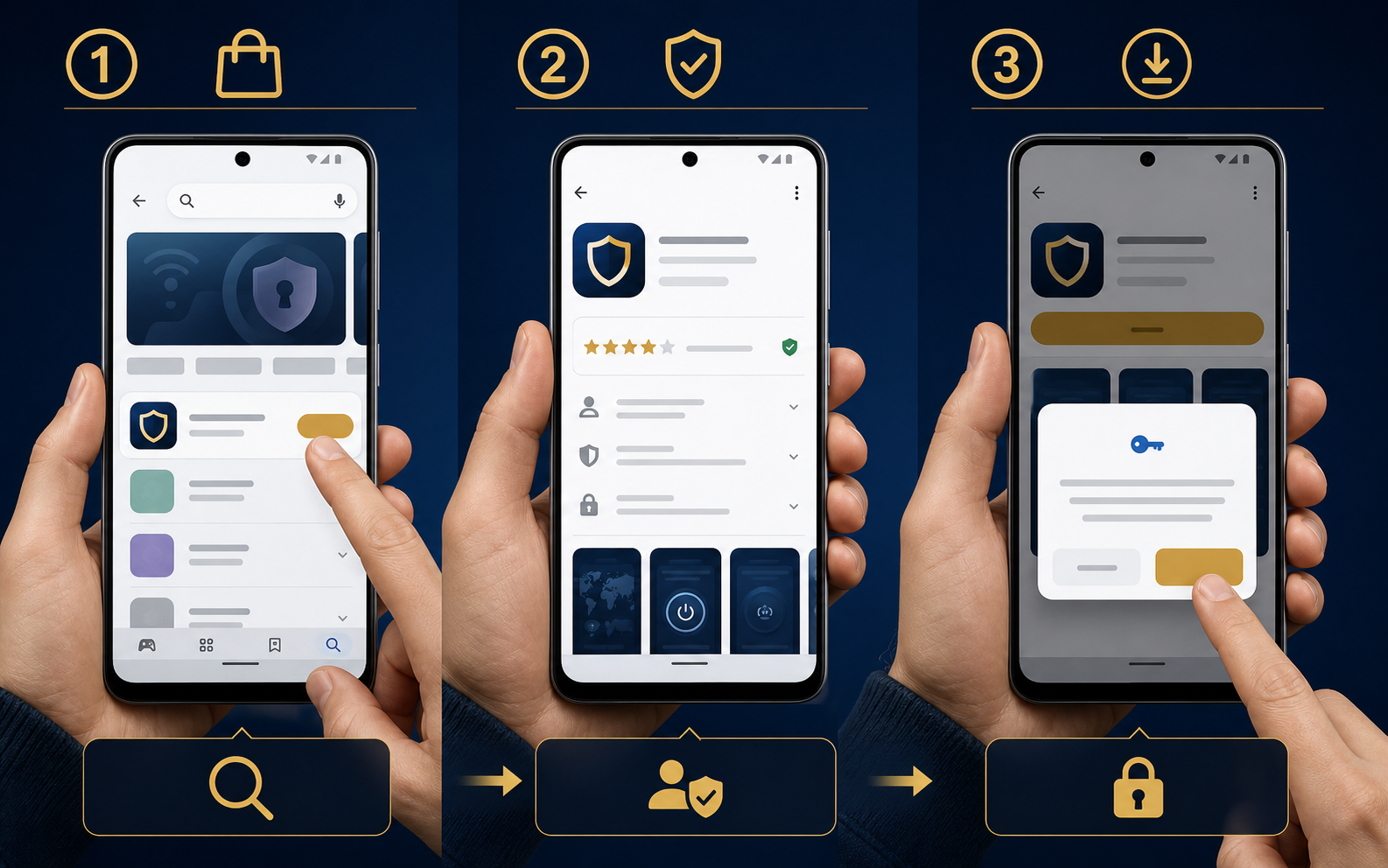 Android VPN 安装示意图